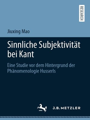 cover image of Sinnliche Subjektivität bei Kant